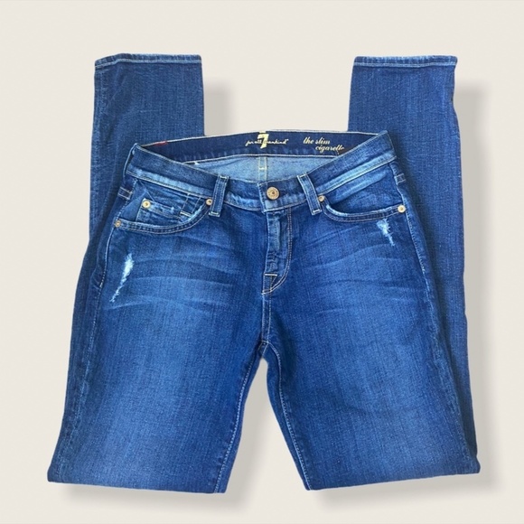 7 For All Mankind “ the slim cigarette” size 25 - Picture 3 of 9